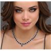 Image 1 : 14KT White Gold 42.00ctw Sapphire and Diamond Necklace