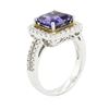 Image 6 : 14KT White Gold 3.06ct Tanzanite and Diamond Ring