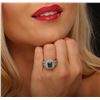 Image 2 : 14KT White Gold 2.23ct Emerald and Diamond Ring