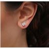 Image 1 : 14KT White Gold 1.74ctw Diamond Stud Earrings