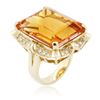 Image 7 : 14KT Yellow Gold 35.61ct Citrine and Diamond Ring