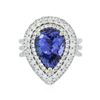 Image 3 : 14KT White Gold 3.90ct Tanzanite and Diamond Ring
