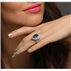 Image 5 : 14KT White Gold 3.90ct Tanzanite and Diamond Ring