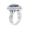 Image 7 : 14KT White Gold 3.90ct Tanzanite and Diamond Ring