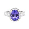 Image 3 : 14KT Two-Tone Gold 3.74ct Tanzanite and Diamond Ring