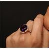 Image 2 : 14KT Yellow Gold 12.94ct Amethyst and Diamond Ring