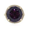 Image 3 : 14KT Yellow Gold 12.94ct Amethyst and Diamond Ring