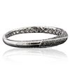 Image 4 : 14KT White Gold 5.96ctw Diamond Bangle Bracelet