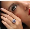 Image 5 : 14KT White Gold 3.10ct Tanzanite and Diamond Ring