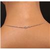 Image 5 : 14KT White Gold 1.57ctw Diamond Pendant With Chain