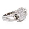 Image 2 : 14KT White Gold 0.93ctw Diamond Ring