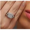 Image 5 : 14KT White Gold 0.93ctw Diamond Ring