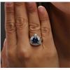 Image 6 : 14KT White Gold 5.22ct Tanzanite and Diamond Ring