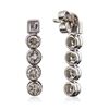 Image 4 : 18KT White Gold 2.20ctw Diamond Earrings