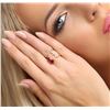 Image 2 : 14KT Yellow Gold 1.70ctw Ruby and Diamond Ring