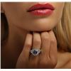 Image 2 : 14KT White Gold 1.68ct Tanzanite and Diamond Ring
