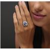 Image 6 : 14KT White Gold 4.48ct Tanzanite and Diamond Ring