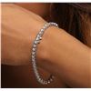Image 6 : 14KT White Gold 3.24ctw Diamond Tennis Bracelet