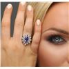 Image 1 : 14KT White Gold 2.45ct Tanzanite and Diamond Ring