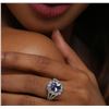 Image 3 : 14KT White Gold 2.19ct Tanzanite and Diamond Ring
