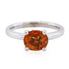 Image 3 : 14KT White Gold 2.12ct Spessartite Ring