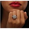 Image 2 : 14KT White Gold 4.62ctw Diamond Ring