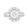 Image 3 : 14KT White Gold 4.62ctw Diamond Ring
