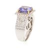 Image 6 : 14KT Two-Tone Gold 3.56ct Tanzanite and Diamond Ring