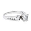 Image 2 : 14KT White Gold 1.02ctw Diamond Ring