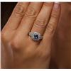 Image 6 : 14KT White Gold 1.47ct Tanzanite and Diamond Ring