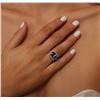 Image 3 : 14KT Two-Tone Gold 4.29ct Tanzanite and Diamond Ring