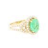 Image 4 : 14KT Yellow Gold 2.40ct Emerald and Diamond Ring