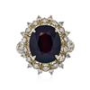 Image 3 : 14KT Yellow Gold 10.13ct Ruby and Diamond Ring