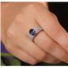 Image 1 : 14KT White Gold 2.19ct Tanzanite and Diamond Ring