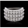 Image 3 : 14KT White Gold 2.59ctw Diamond Ring