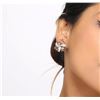 Image 2 : 14KT Rose Gold 0.50ctw Diamond Earrings