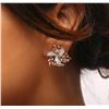 Image 6 : 14KT Rose Gold 0.50ctw Diamond Earrings