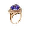 Image 6 : 14KT Rose Gold 6.54ct Tanzanite and Diamond Ring