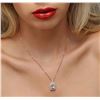 Image 5 : 14KT Rose Gold 2.56ct Morganite and Diamond Pendant With Chain