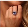 Image 5 : 14KT White Gold 4.78ct Tanzanite and Diamond Ring