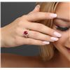 Image 5 : 14KT Yellow Gold 3.03ct Ruby and Diamond Ring