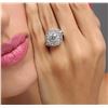 Image 1 : 14KT White Gold EGL Certified 3.65ctw Diamond Ring