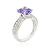 Image 6 : 18KT White Gold 2.62ct Tanzanite and Diamond Ring