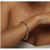 Image 4 : 14KT Rose Gold 17.25ctw Pink Sapphire and Diamond Bracelet
