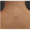 Image 6 : 14KT Yellow Gold 0.02ct Diamond Pendant With Chain