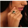 Image 5 : 14KT Yellow Gold 3.18ct Emerald and Diamond Ring