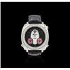 Image 1 : Polanti Stainless Steel Diamond 3 Time Zone Wristwatch