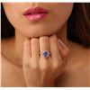 Image 3 : 14KT White Gold 1.59ct Tanzanite and Diamond Ring