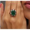 Image 5 : 14KT Yellow Gold 7.59ct Emerald, Ruby and Diamond Ring