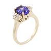 Image 7 : 14KT Yellow Gold 2.10ct Tanzanite and Diamond Ring